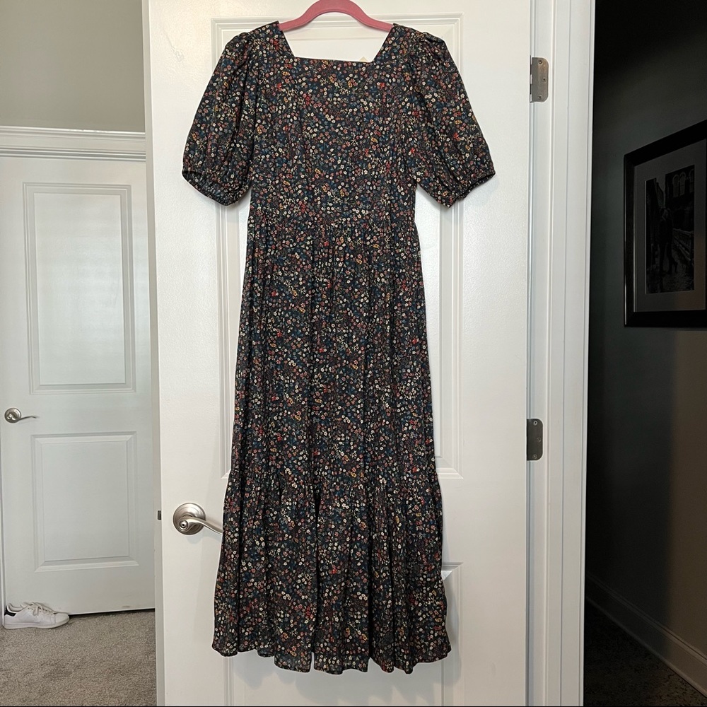 Doen Dune dark floral midi dress in Liberty of London Donna Leigh print S - Picture 3 of 14